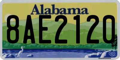AL license plate 8AE2120