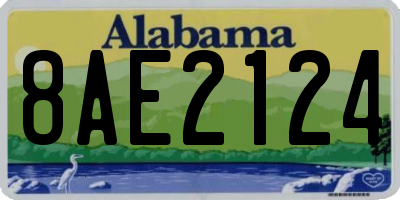 AL license plate 8AE2124