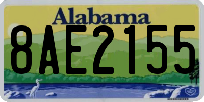 AL license plate 8AE2155