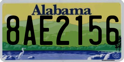 AL license plate 8AE2156