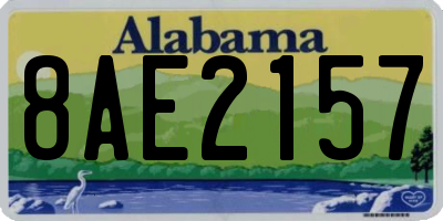 AL license plate 8AE2157