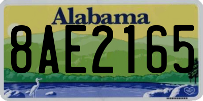 AL license plate 8AE2165