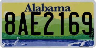 AL license plate 8AE2169