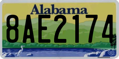AL license plate 8AE2174