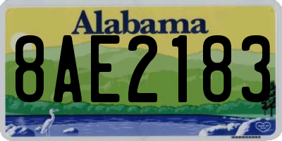 AL license plate 8AE2183