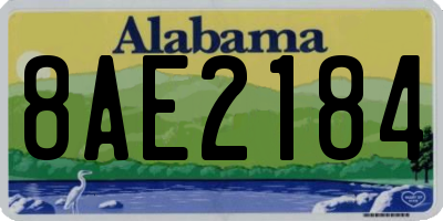 AL license plate 8AE2184