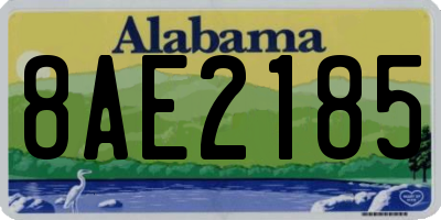 AL license plate 8AE2185