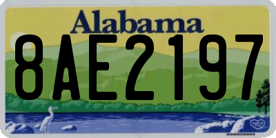 AL license plate 8AE2197