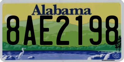 AL license plate 8AE2198