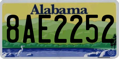 AL license plate 8AE2252