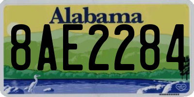 AL license plate 8AE2284