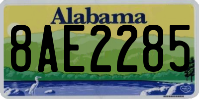 AL license plate 8AE2285