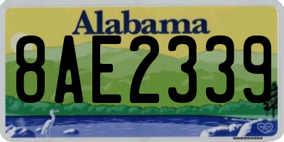 AL license plate 8AE2339