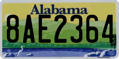 AL license plate 8AE2364