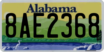 AL license plate 8AE2368
