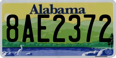 AL license plate 8AE2372
