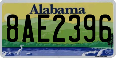 AL license plate 8AE2396