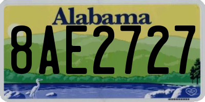 AL license plate 8AE2727