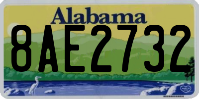 AL license plate 8AE2732
