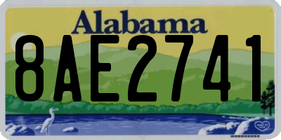 AL license plate 8AE2741