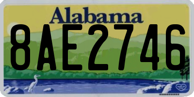 AL license plate 8AE2746