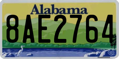 AL license plate 8AE2764