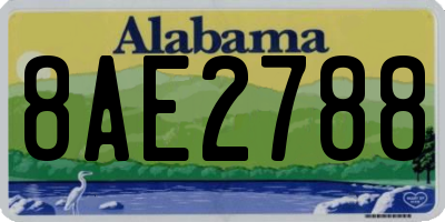 AL license plate 8AE2788