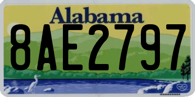 AL license plate 8AE2797