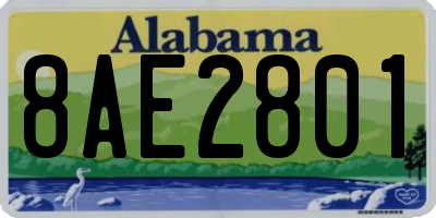 AL license plate 8AE2801