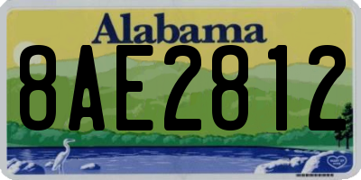 AL license plate 8AE2812