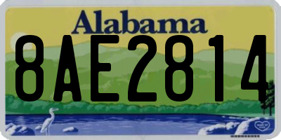 AL license plate 8AE2814