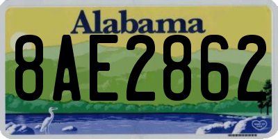 AL license plate 8AE2862