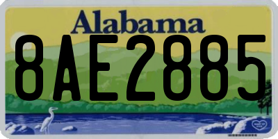 AL license plate 8AE2885