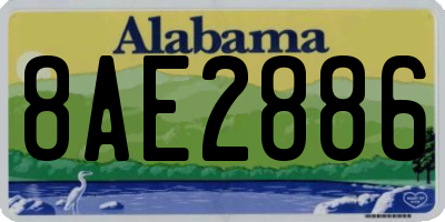 AL license plate 8AE2886