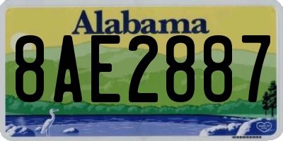 AL license plate 8AE2887