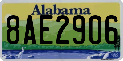 AL license plate 8AE2906