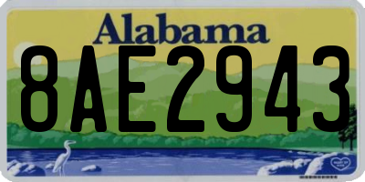 AL license plate 8AE2943