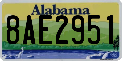AL license plate 8AE2951