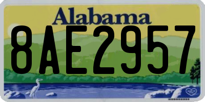 AL license plate 8AE2957