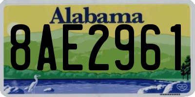 AL license plate 8AE2961