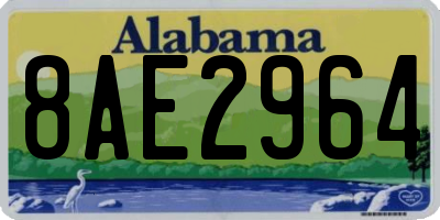 AL license plate 8AE2964