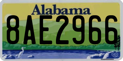 AL license plate 8AE2966