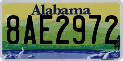 AL license plate 8AE2972
