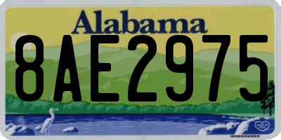AL license plate 8AE2975