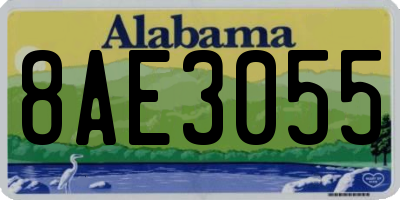 AL license plate 8AE3055