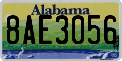 AL license plate 8AE3056
