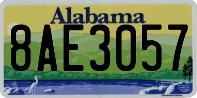 AL license plate 8AE3057