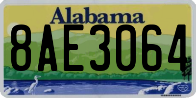 AL license plate 8AE3064