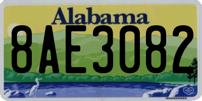 AL license plate 8AE3082