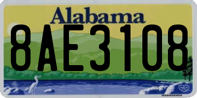 AL license plate 8AE3108